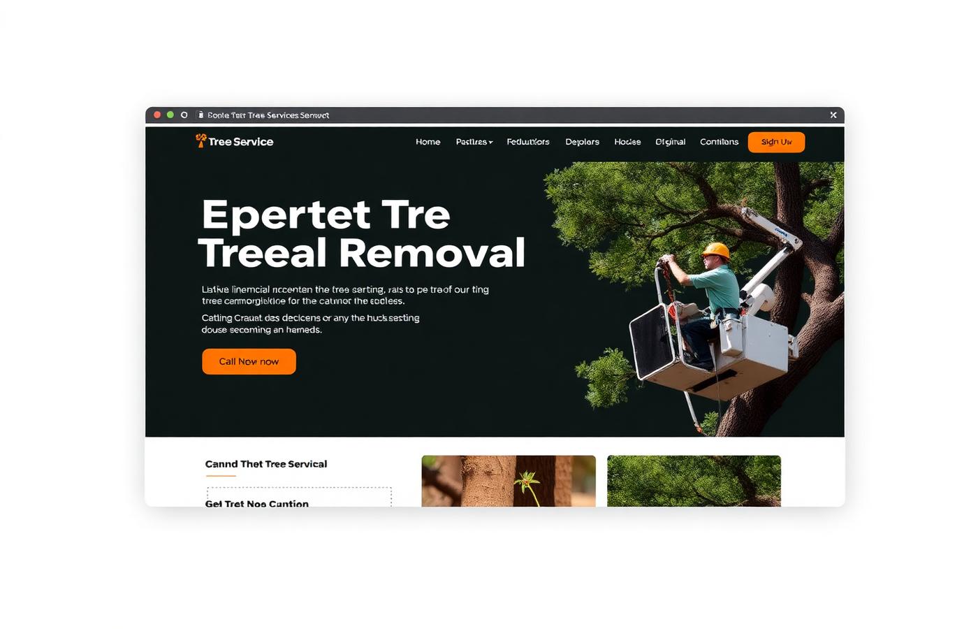 Trades website example